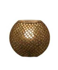Lampada da tavolo in vetro mosaicata Gold Reflection – India Worls