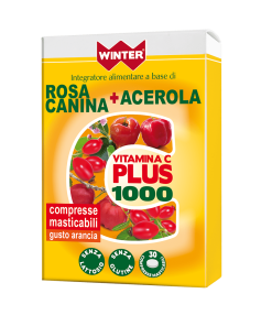 Vitamina C Plus 1000 -Rosa Canina + Acerola – 30 cps