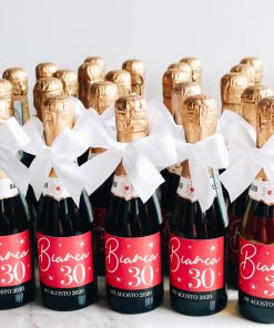 Bottigliette di Prosecco Personalizzate con Nome – Idea Bomboniera Compleanno