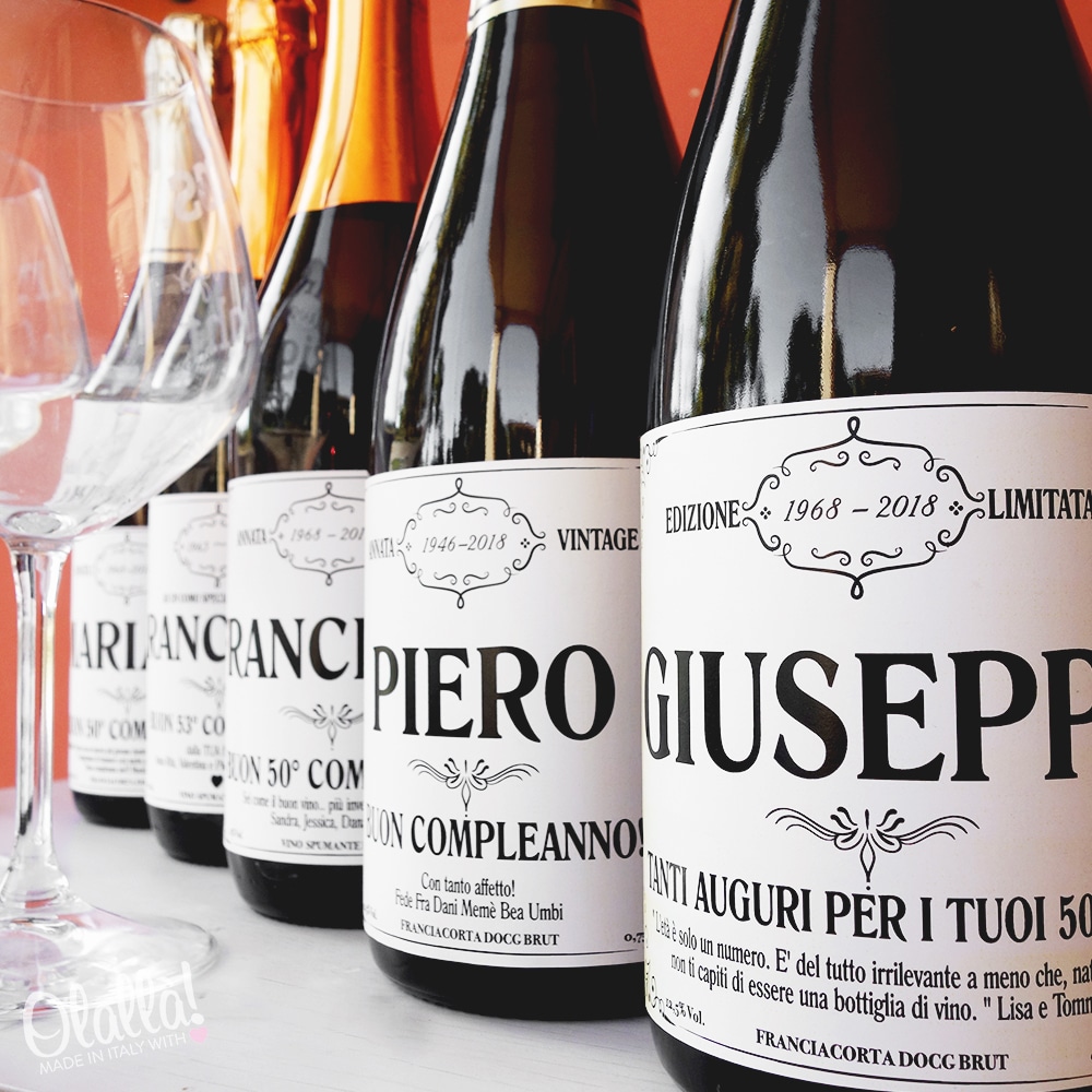 Bottiglia di Vino “Annata Vintage” con Etichetta Personalizzata con Nome, Data, Dedica e Firma – Idea Regalo per Compleanno - immagine 6